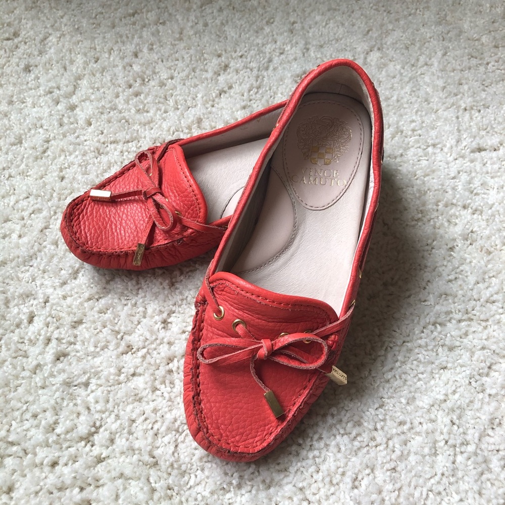 Vince Camuto Orange Suede “Paula” Loafers ✨✨